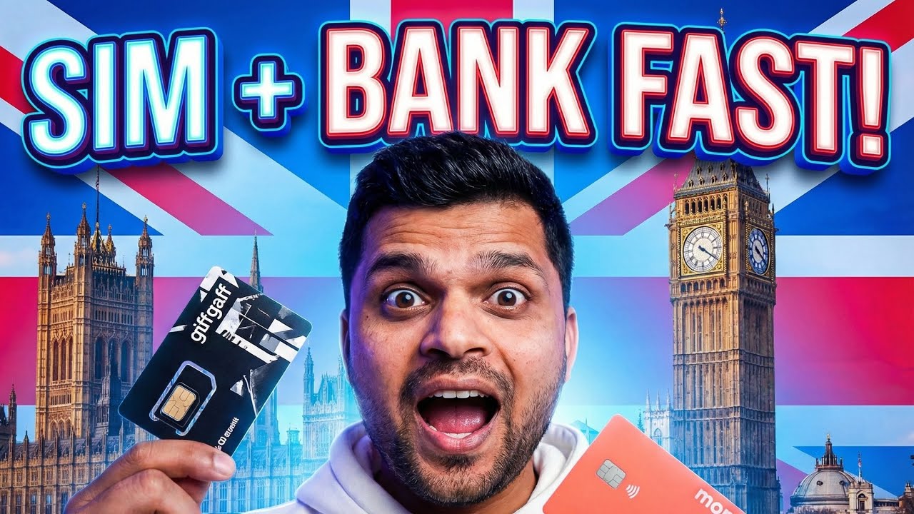 UK SIM Card & Bank Account in 1 Hour?! 😱 Fastest Method for ...