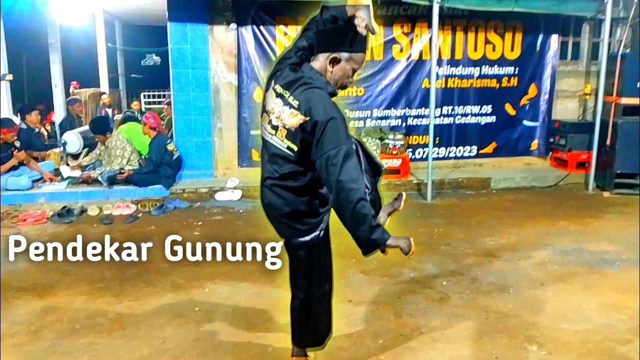 Seni Kembangan Pencaksilat Rukun Santoso|| Bpk Siari Pendekar dari Gunung Lajjer