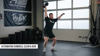 ALTERNATING DUMBBELL CLEAN & JERK