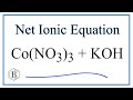 Net Ionic Equations and Charge Balance