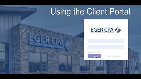 Using the Eger CPA Client Portal
