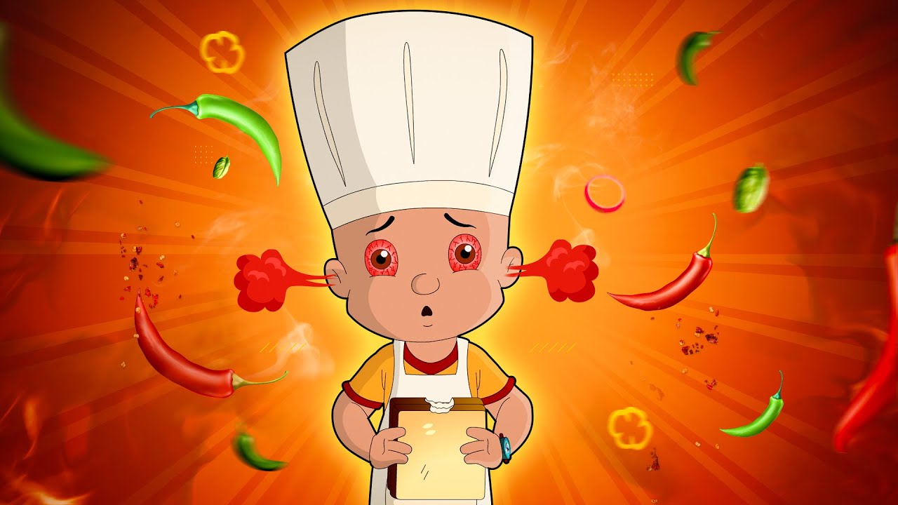 Mighty Raju   Spicy Challenge  Funny YouTube Cooking Cartoon Videos  Animation for Kids