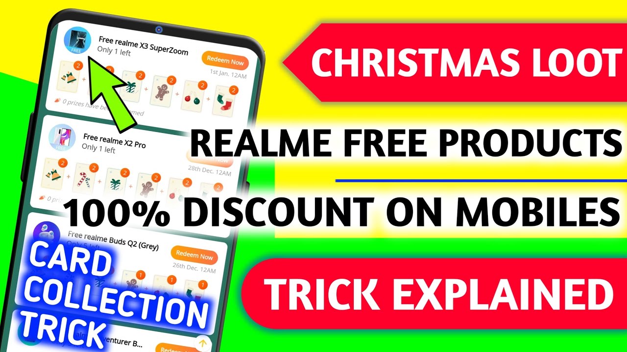 REALME COLLECT AND TRADE CARDS LOOT || FREE REALME PRODUCTS AND SMARTPHONES || CARD COLLECTION TRICK
