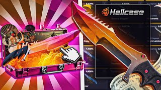 HELLCASE GAVE ME VERY NICE HUNTSMAN KNIFE IN THE CASES! - Hellcase Promo Code 2025