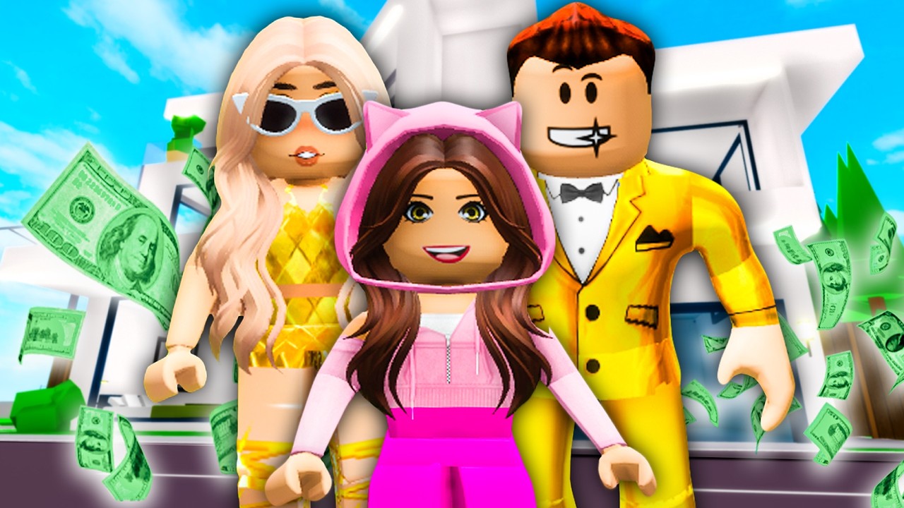 ADOPTOWAŁA MNIE RODZINA MILIONERÓW! 🤑💰 na Brookhaven RP | ROBLOX RODZINKA