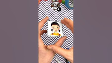 Paper Craft Trick with Cute Doll by Squid Game #squidgame #papercraft #doll #squidgame2 #diy