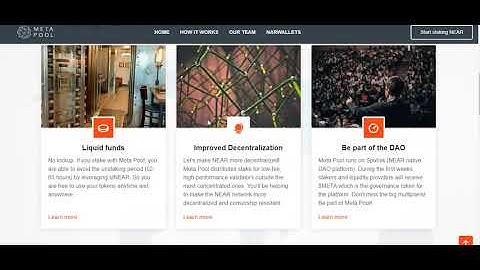 Liquid staking for $NEAR with meta pool
