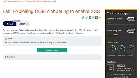 Web Security Academy | DOM | 6 - Exploiting DOM Clobbering to Enable XSS