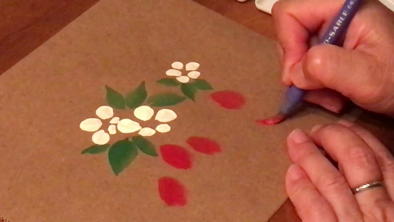 初心者でも描ける いちご 花 水彩画 Simple For Beginners Strawberry Watercolor Youtube