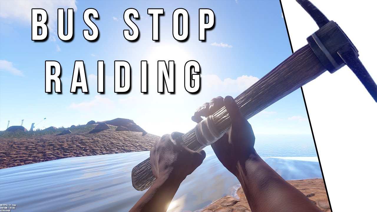 RAIDING BUS STOPS WITHOUT EXPLOSIVES | Rust Solo - YouTube