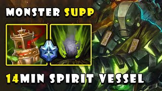 How To Play Roaming Support Earth Spirit with 14MIN Spirit Vessel | Guides Gameplay - Dota 2 7.29