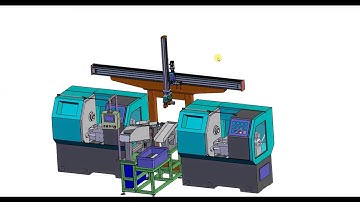 🚀 CNC Machine Automation | Automatic Loading & Unloading Robot in Action! 🤖