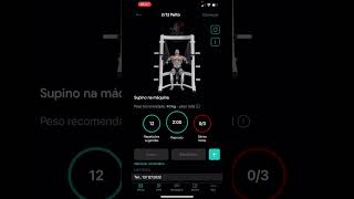 Aplicativo de treino grátis para treinar em casa e na academia!!! #shorts screenshot 2