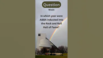 ABBA Quiz#03 - When were they inducted into the Rock and Roll Hall of Fame? #shorts #abba #quiz