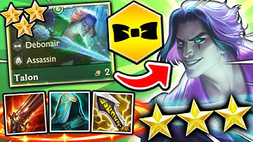 The 3 STAR TALON RE-ROLL STRATEGY! - Teamfight Tactics I TFT Set 6.5 Guide Best Comps 12.8 Meta