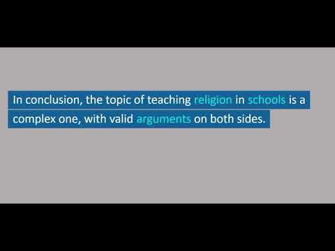 argumentative essay about should religion be taught in school