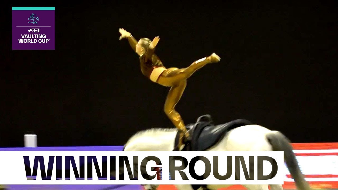 Nadja Büttiker claims victory at 1st Vaulting leg | FEI Vaulting World Cup™ horseshoe bend