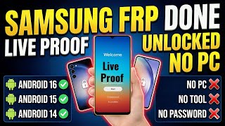 Samsung FRP Bypass 2026 🔓 Android 16 | Unlock Google Account Without PC (100% Working)