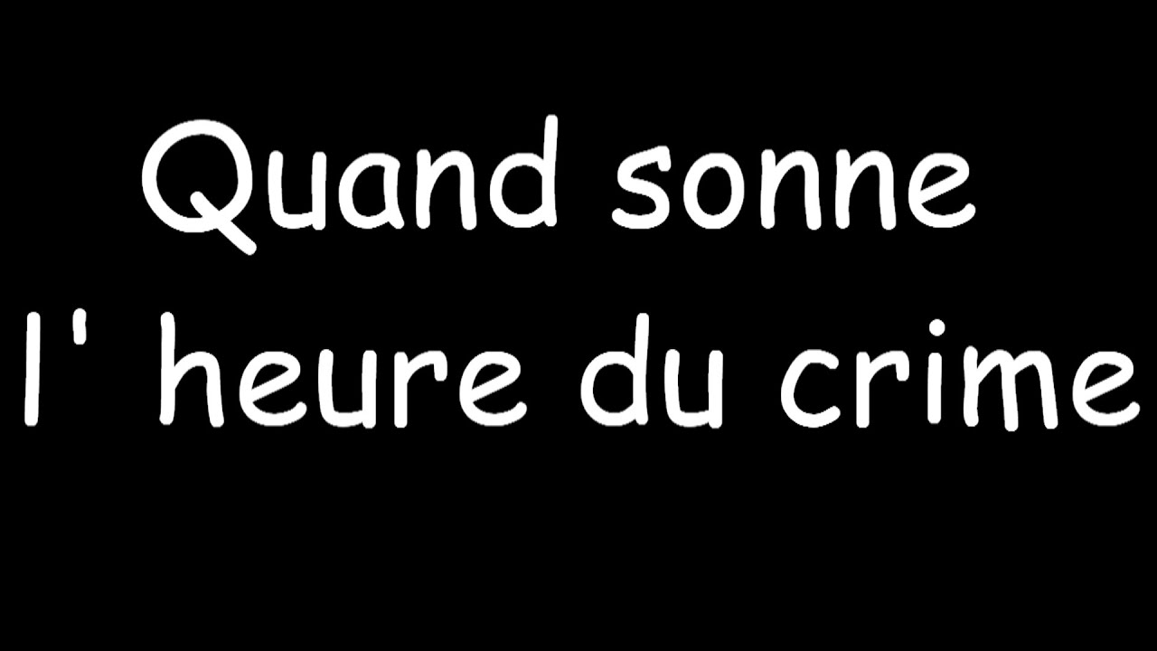 Crime story raconté par Serge Sauvion----quand sonne l' heure du crime