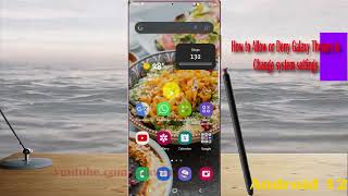 Samsung Galaxy S22 Ultra : How to Allow or Deny Galaxy Themes to Change system settings screenshot 4