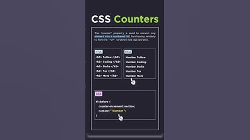 🔢 CSS Counters Explained |