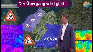 Der Übergang zu milder wird glatt! Eisregen, Schnee, Regen & Wind. Wettervorhersage 03.-10.2023.