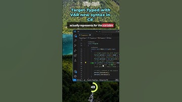Target Typed with VAR new syntax in C# Tip #36