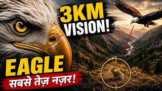 “एक Eagle 3KM दूर से भी शिकार कैसे देख लेता  है? 😳”Eagle की आँखें इतनी  powerful कैसे होती  है ?