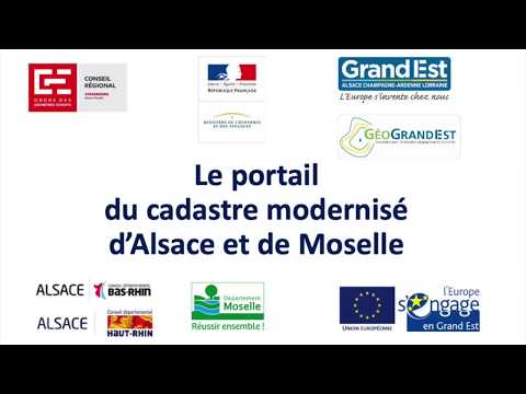 Présentation de l'application du cadastre modernisé d'Alsace-Moselle