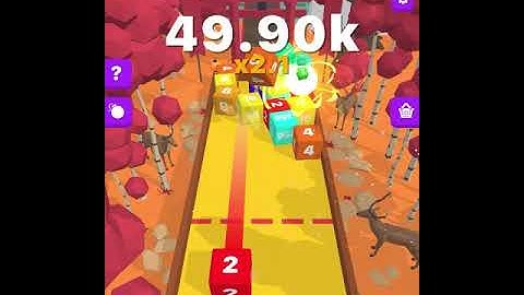 Cube Merge 2048 Gameplay #4: How long can you last?