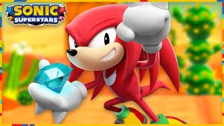 Sonic Superstars - Sand Sanctuary Zone (Knuckles gameplay)