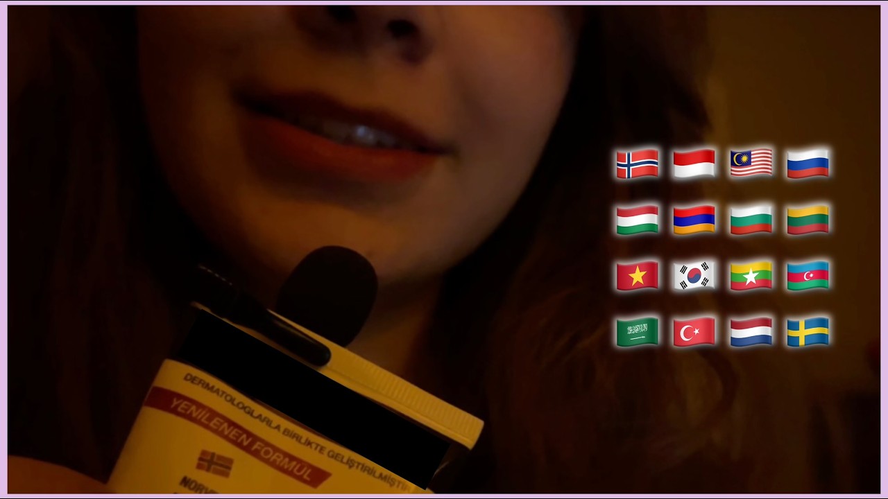 Whispering Long Words in 16 Languages ASMR 🌟 Relax & Learn!