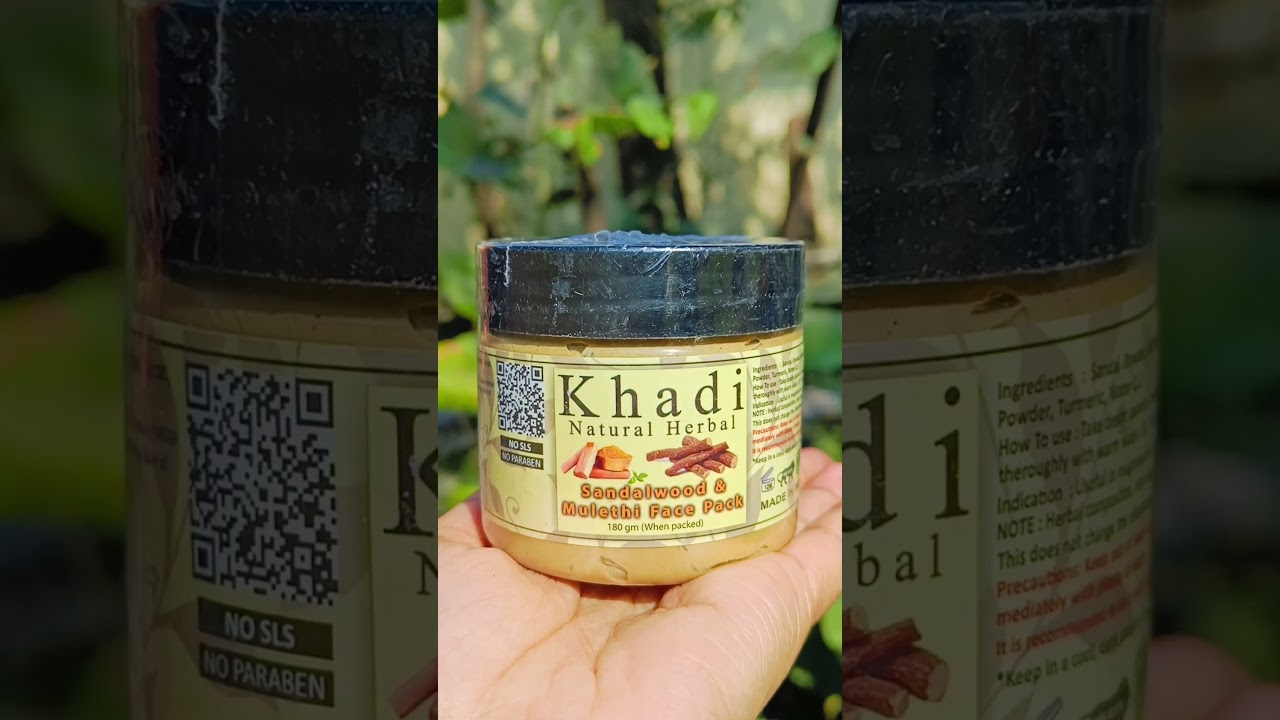 WHAT I ORDERED? Khadi natural herbal sandalwood and mulethi face pack 