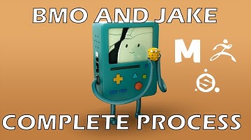 BMO and Jake | 3D Modeling and Shading Timelapse | Maya, ZBrush, Substance Painter