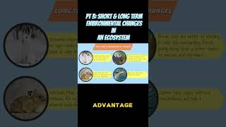 PART 3 : Ecosystem Evolution: Short vs Long-Term Changes #ecosystem #environmental #science