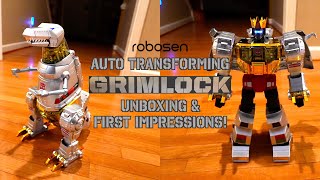 Transformers Auto-Converting Grimlock EARLY UNBOXING/FIRST IMPRESSIONS!
