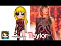 How to Draw Taylor Swift | Reputation Concert Snake Outfit