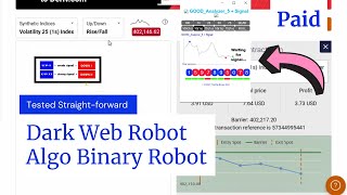 Real Live Profits - Dark Advance Robot | Straight-forward Algo Binary Paid Robot