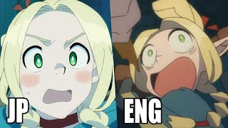 Delicious in Dungeon but Marcille suffering - Episode #3 | JP vs ENG