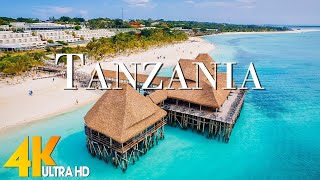 FLYING OVER TANZANIA (4K UHD) - Relaxing Music Along With Beautiful Nature Videos - 4K Video HD