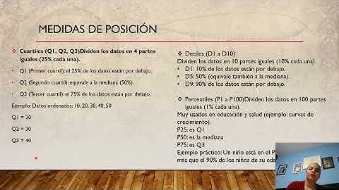 Parámetros descriptivos