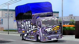 Mod Bussid Terbaru Truck Canter Oran Minimalis Mboiss Suspensi Mentul Full Stut
