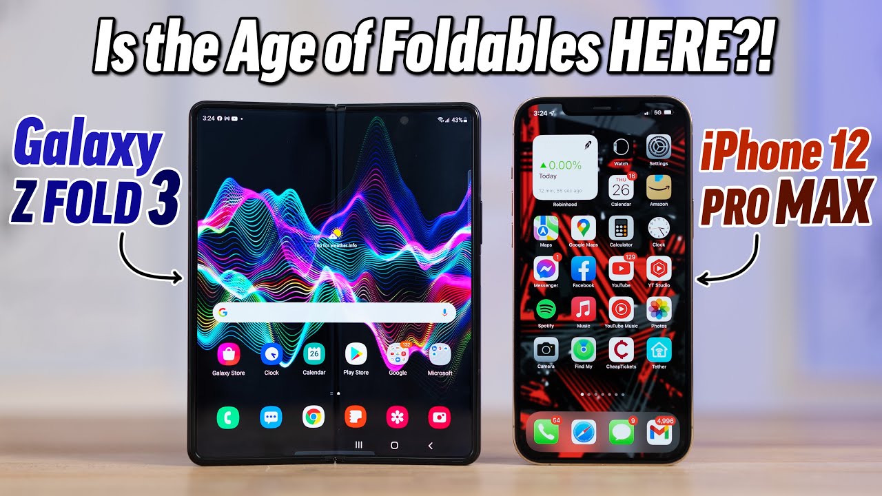 Galaxy Z Fold 3 vs iPhone 12 Pro Max - Full Comparison!