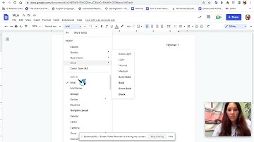 Easy MLA Google Doc Directions