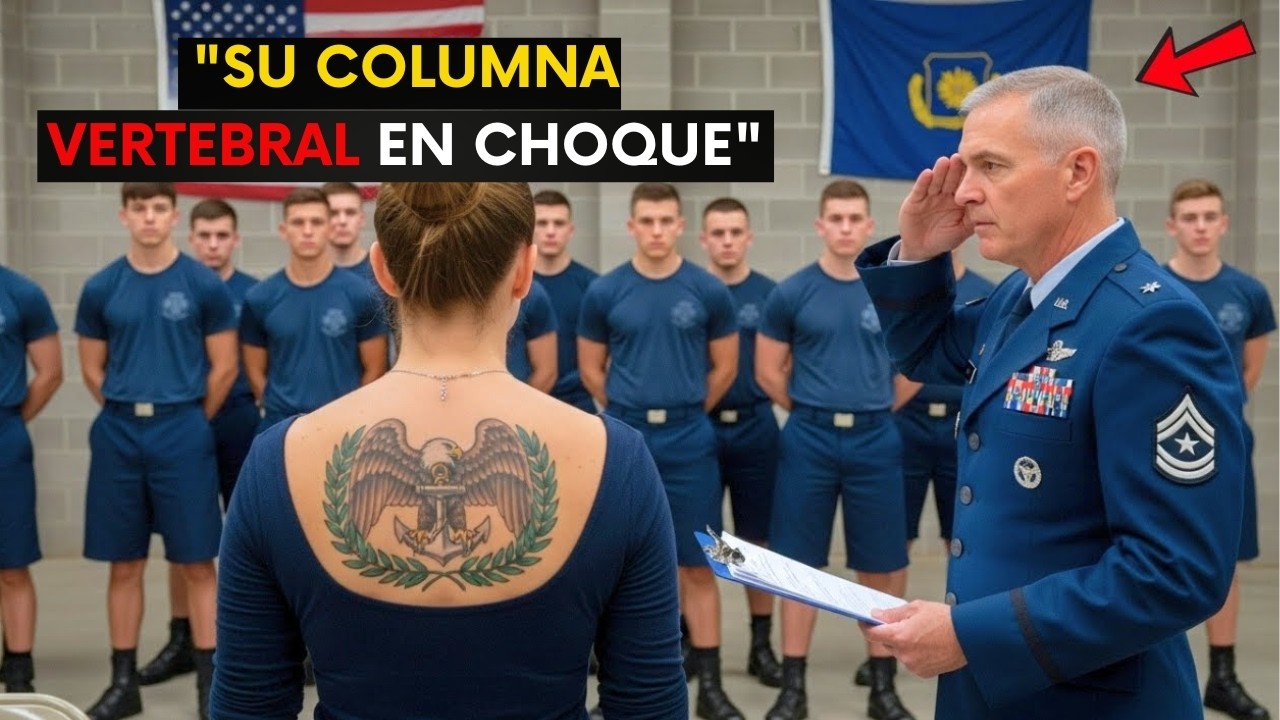 Burlada y desnudada delante de todos, hasta que el líder SEAL vio su tatuaje en la columna.