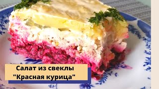 Салат из свеклы и курицы Это шуба в курице?