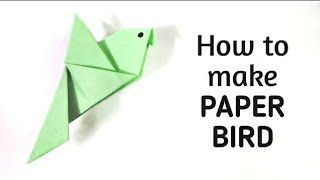 How to make an origami paper bird - 2 | Origami / Paper Folding Craft, Videos & Tutorials.