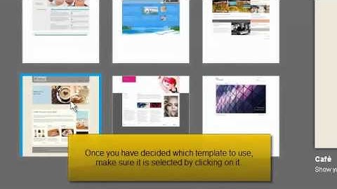 Choosing and installing a template