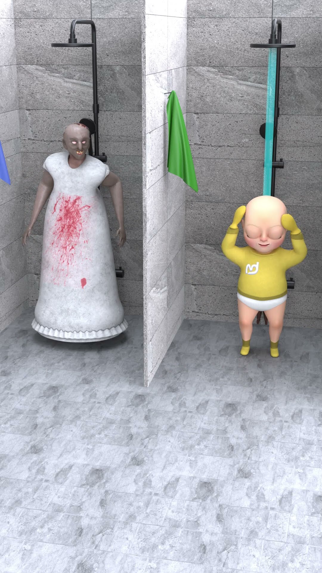 Baby in the shower #shorts