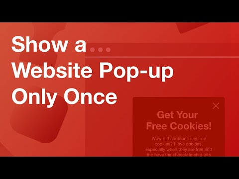 Show a Website Pop-up Only Once with Cookies